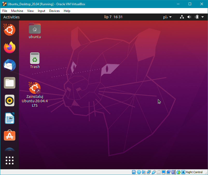 Pulpit Ubuntu Desktop